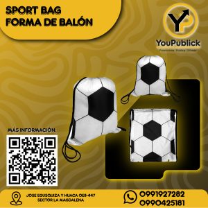 Sport Bag Forma de Balón