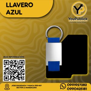 Llavero Placa Metálica