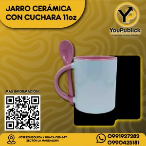 Jarro de Cerámica con Cuchara
