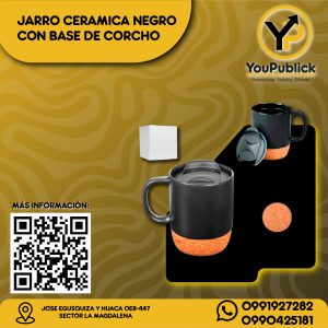 Jarro de Cerámica con Base de Corcho