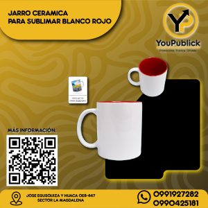 Jarro de Cerámica Sublimable