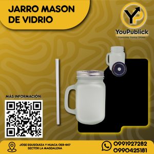 Jarro Mason de Vidrio