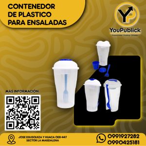 Contenedor de Plástico para Ensaladas