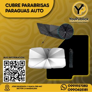 Cubre Parabrisas Tipo Paragua Para Auto