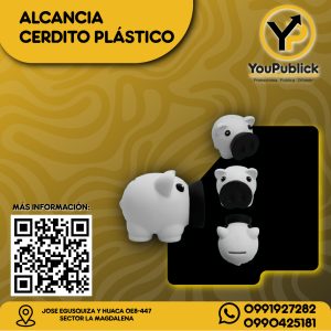 Alcancía Cerdito Plástico