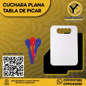 Cuchara Plana y Tabla de Picar