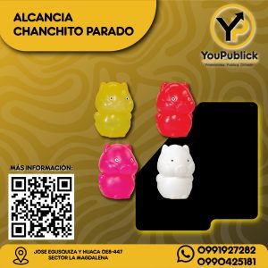 Alcancía Chanchito Parado