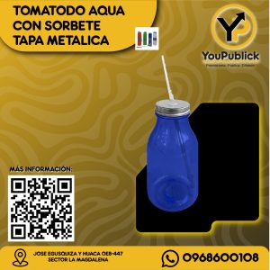 Tomatodo Aqua con Sorbete Tapa Metálica