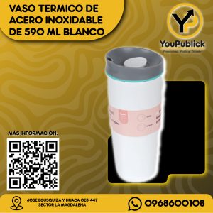 Vaso termico de acero inoxidable blanco al por mayor