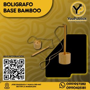 Bolígrafo Base de Bambo