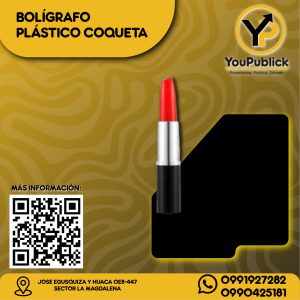 Bolígrafo Plástico Coqueta