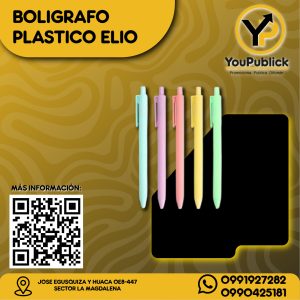 Bolígrafo Plástico Elio