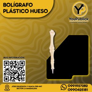Bolígrafo Plástico Hueso