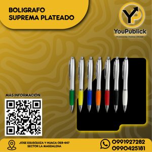 Bolígrafo Suprema Plateado