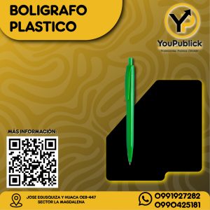 Bolígrafo Plástico