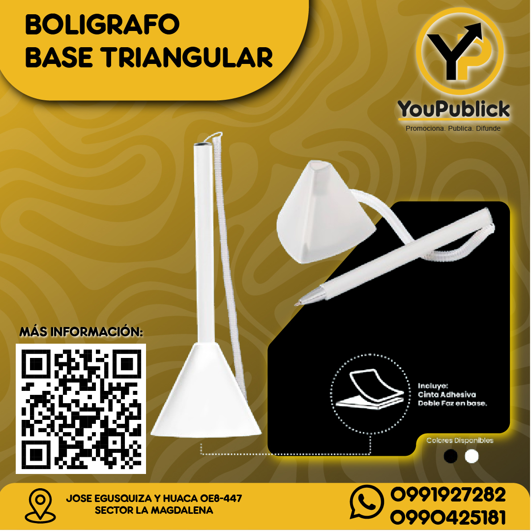 Bolígrafo Base Triangular