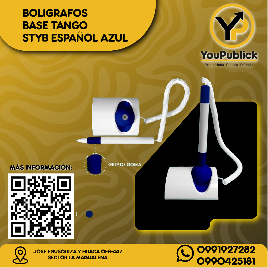 Bolígrafos Tango Styb de Base Azúl