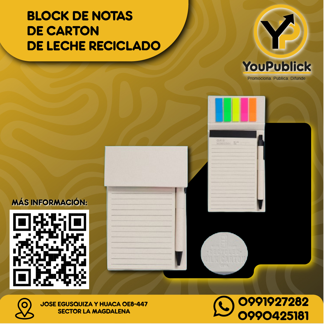 Block de Notas  de Carton