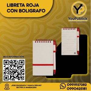 Libreta Roja con Bolígrafo